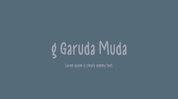 g Garuda Muda Font