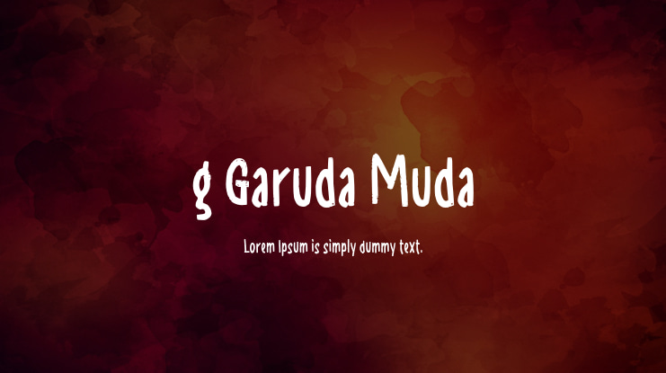 g Garuda Muda Font