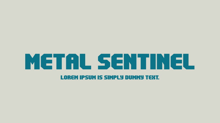 Metal Sentinel Font Family