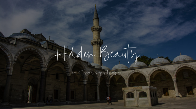 Hidden Beauty Font