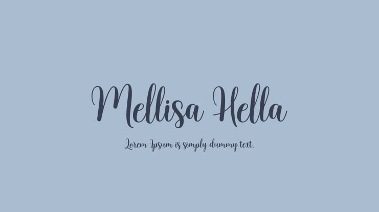 Mellisa Hella Font