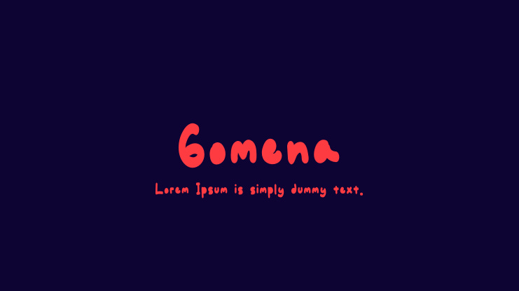 Gomena Font