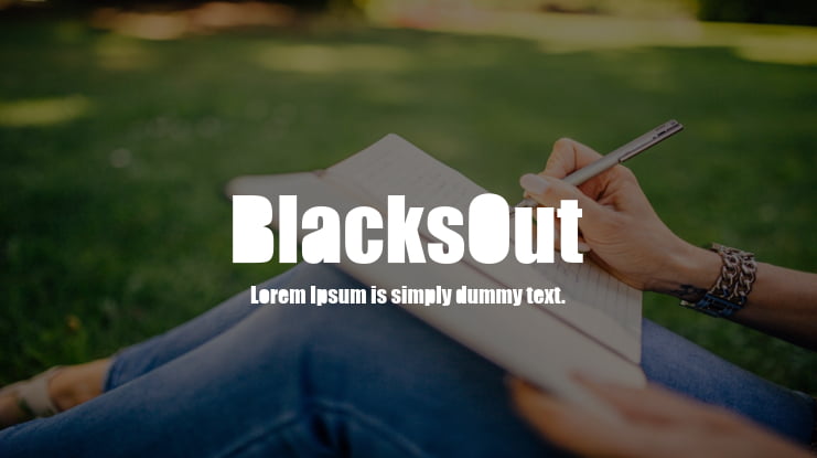 BlacksOut Font