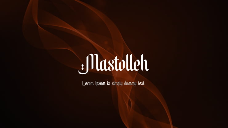 Mastolleh Font