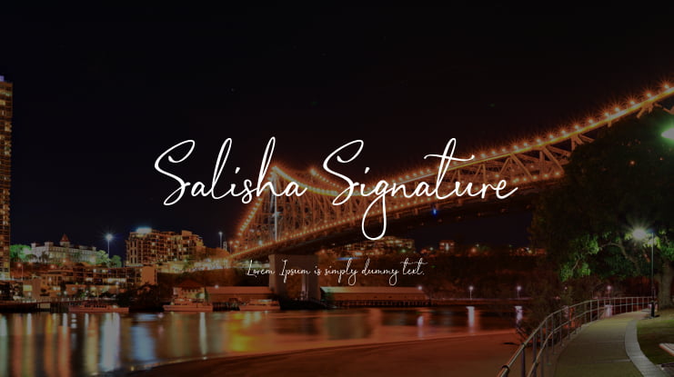 Salisha Signature Font