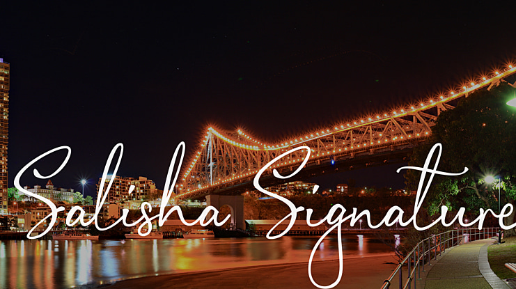 Salisha Signature Font