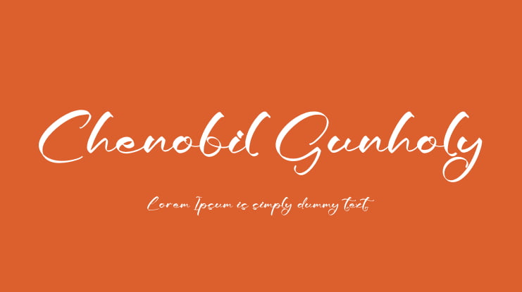 Chenobil Gunholy Font