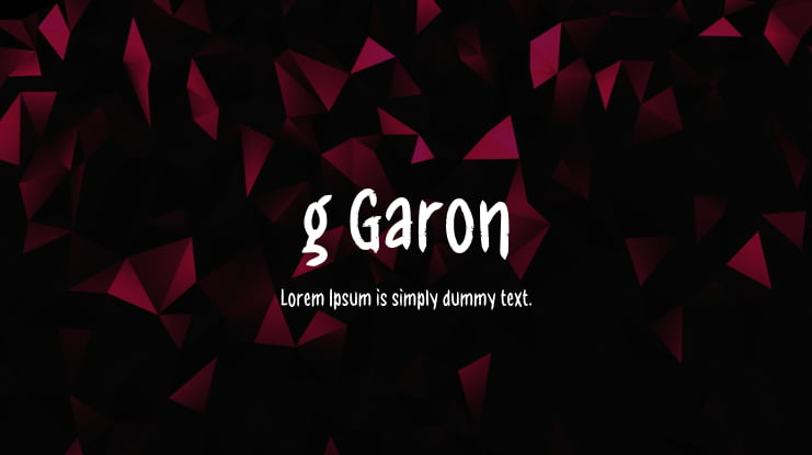 g Garon Font