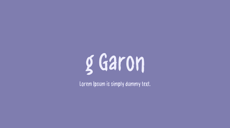 g Garon Font