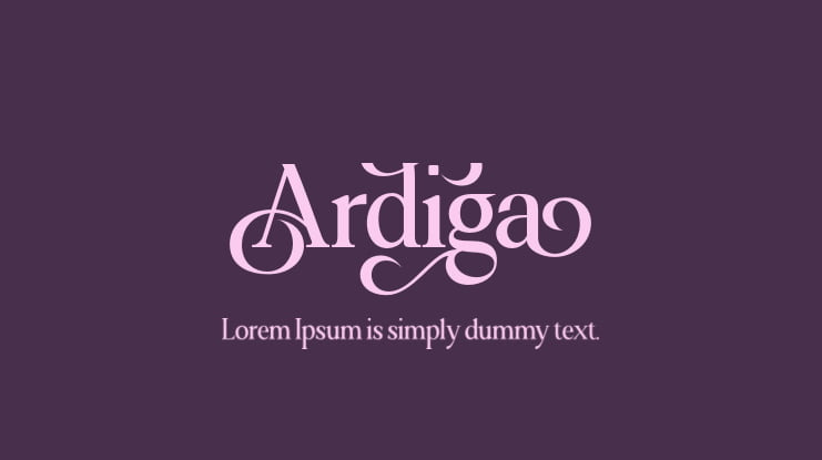 Ardiga Font