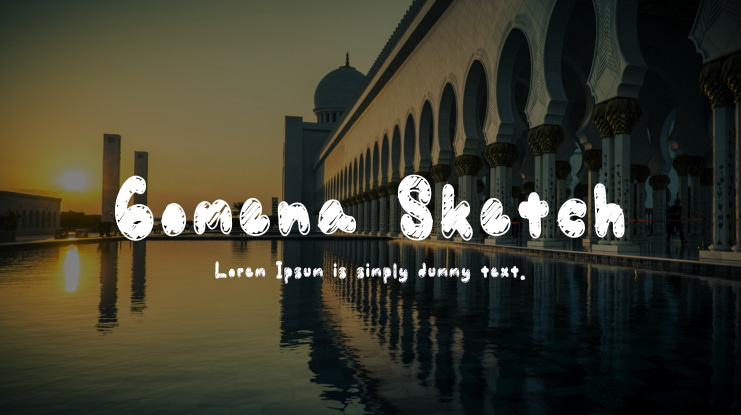 Gomena Sketch Font