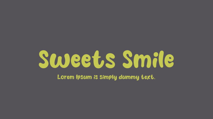 Sweets Smile Font
