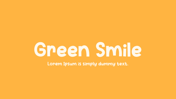 Green Smile Font