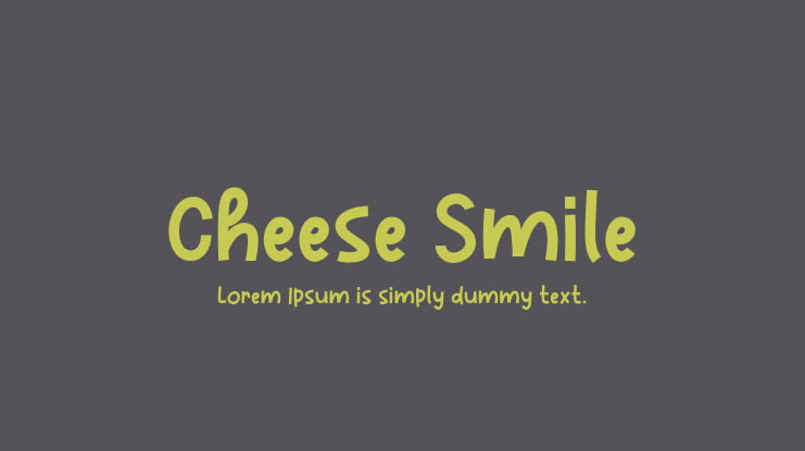 Cheese Smile Font