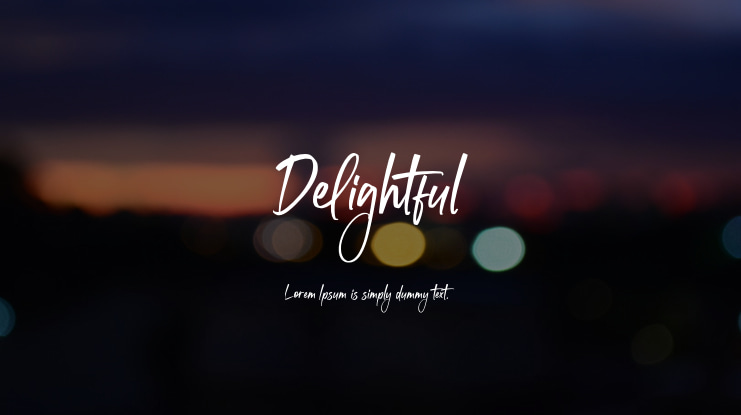 Delightful Font