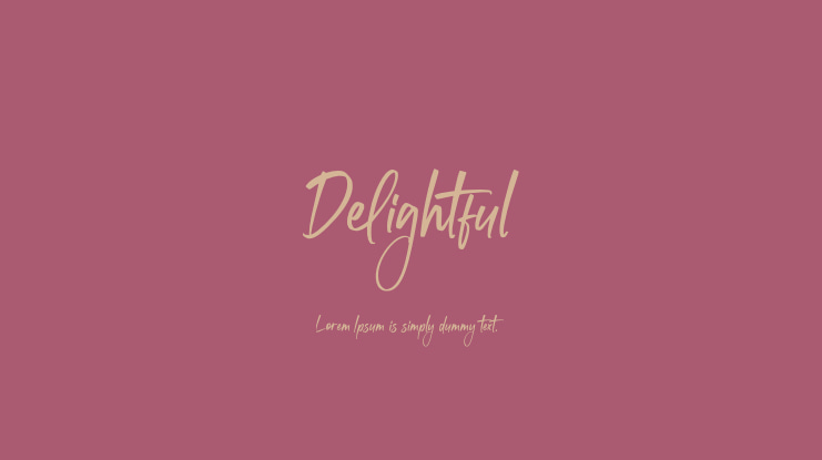 Delightful Font