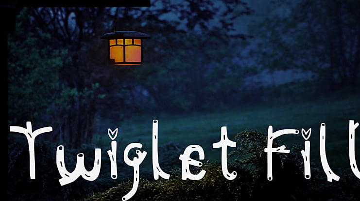 Twiglet Fill Font