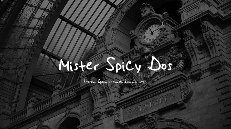 Mister Spicy Dos Font