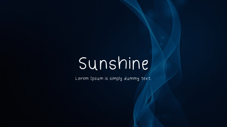Sunshine Font