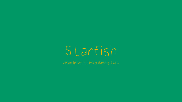Starfish Font