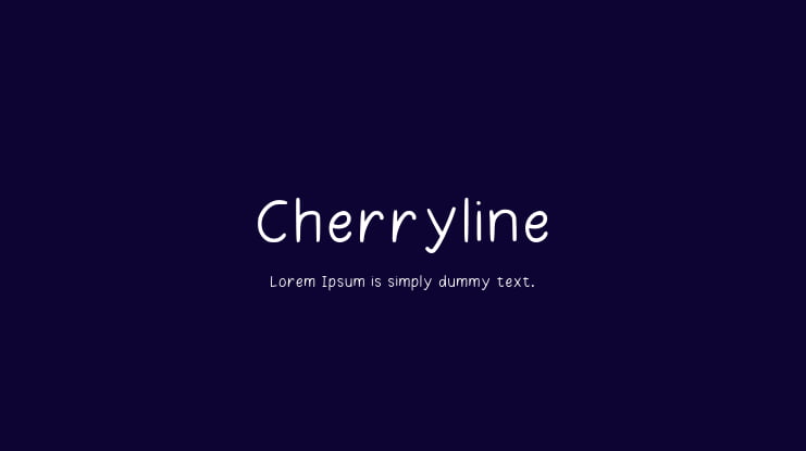 Cherryline Font