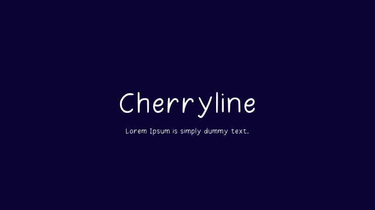 Cherryline Font
