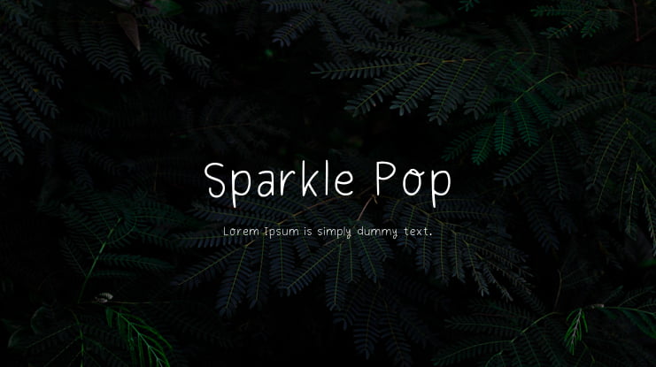Sparkle Pop Font