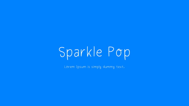 Sparkle Pop Font