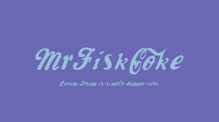 MrFisk-Coke Font