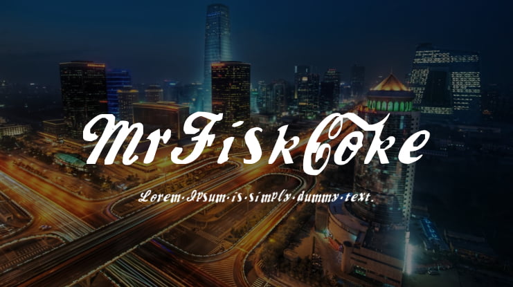 MrFisk-Coke Font