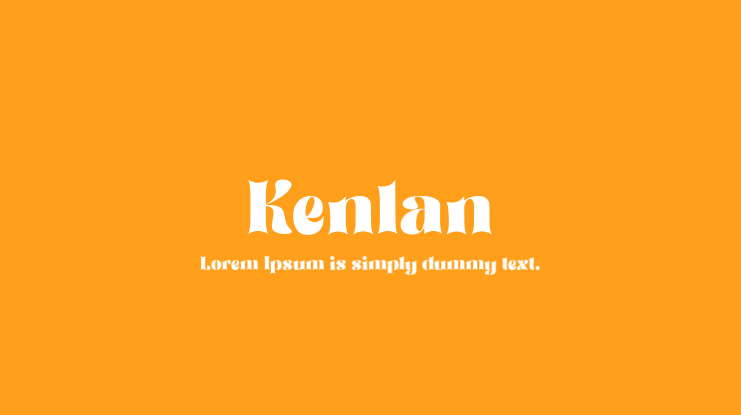 Kenlan Font