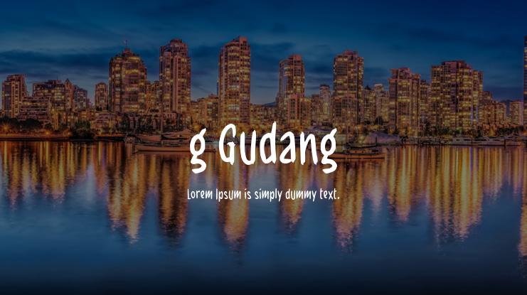 g Gudang Font