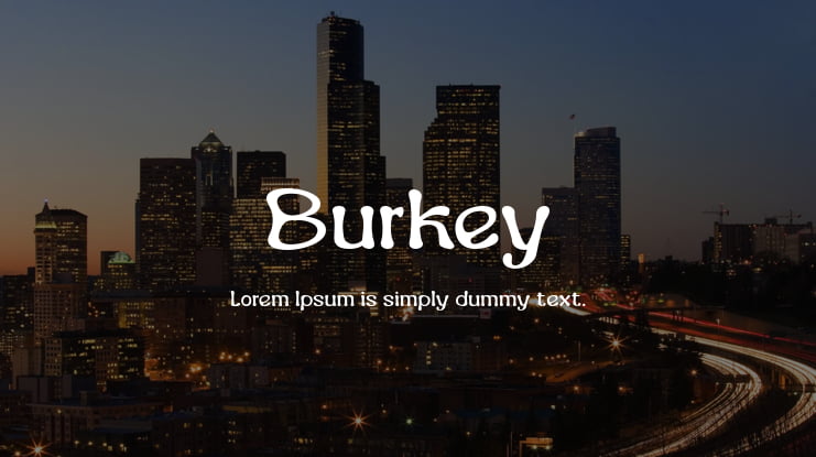 Burkey Font Family