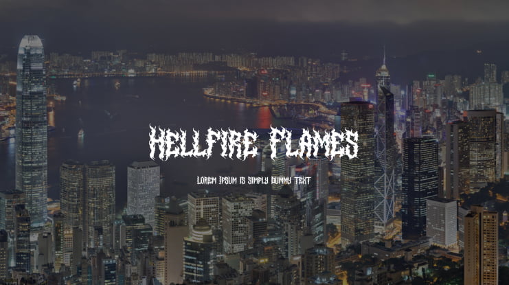 Hellfire Flames Font