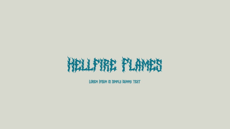 Hellfire Flames Font