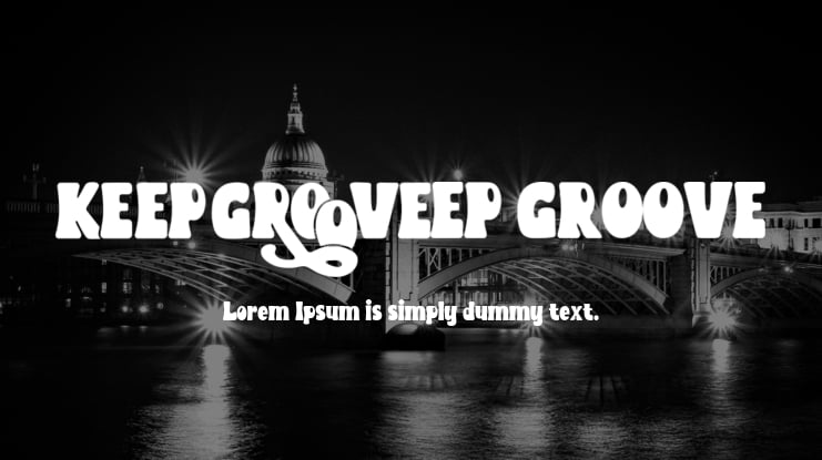 KEEP GROOVE Font