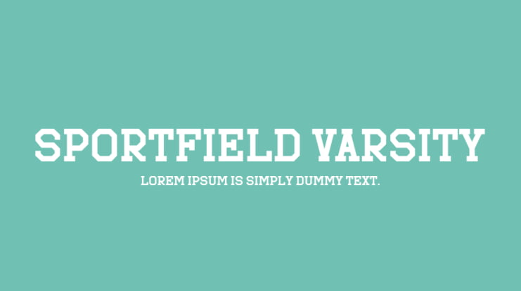 Sportfield Varsity Font