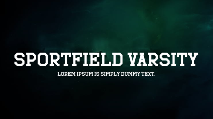Sportfield Varsity Font