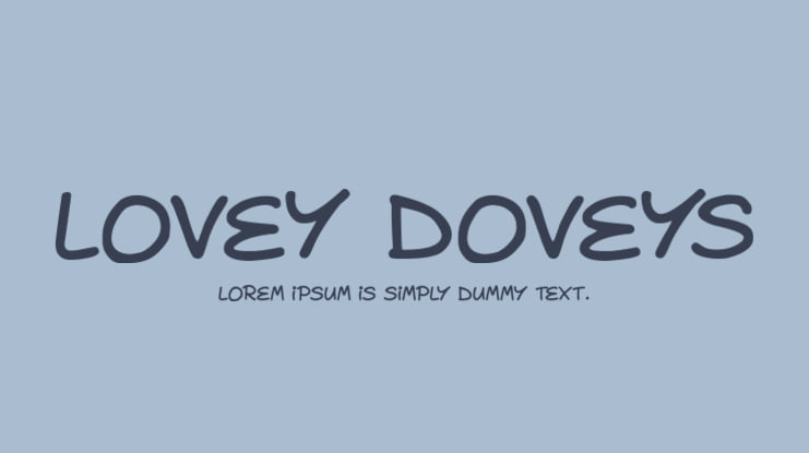 Lovey Doveys Font Family