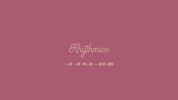 Rhythmics Font Family