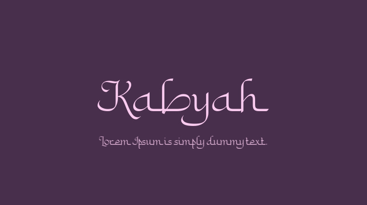 Kabyah Font