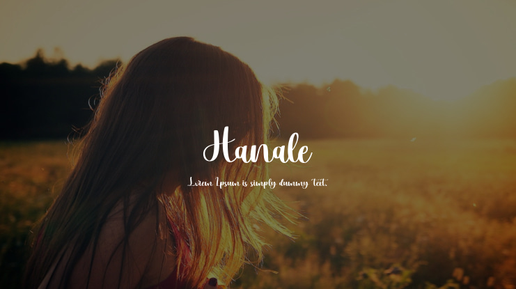 Hanale Font