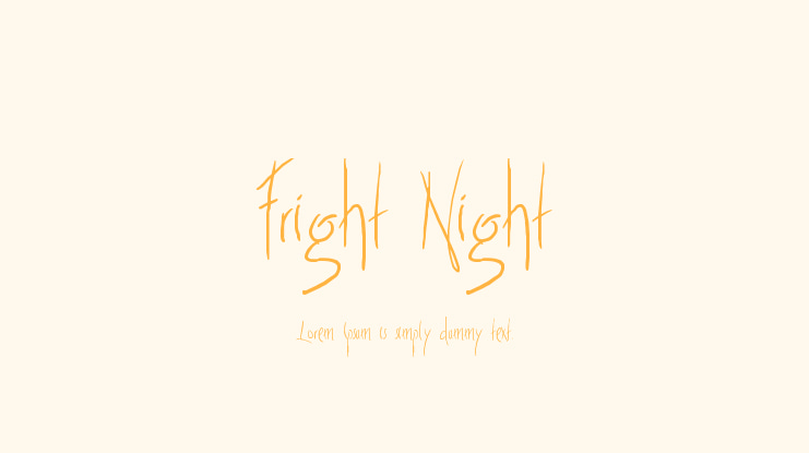 Fright Night Font