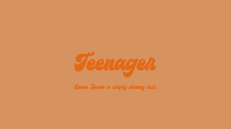 Teenager Font