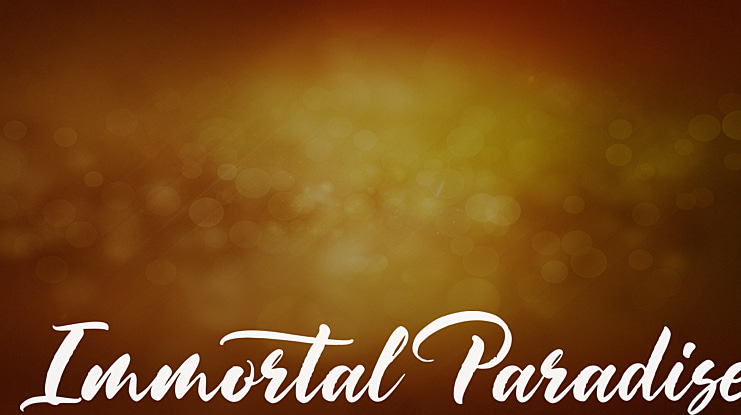 Immortal Paradise Font