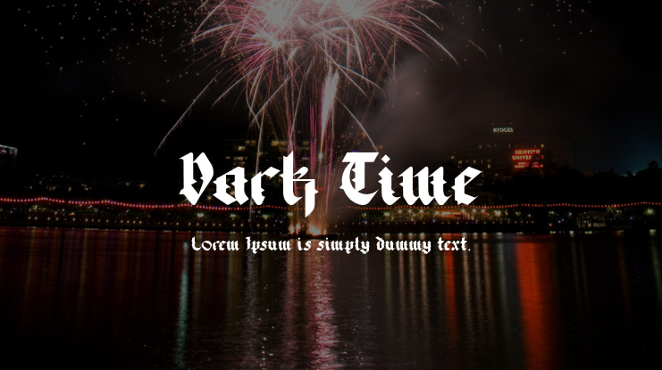 Dark Time Font