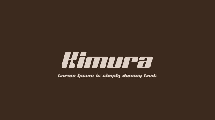 Kimura Font