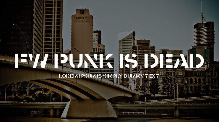 FW Punk Is Dead Font