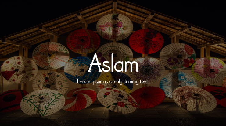 Aslam Font