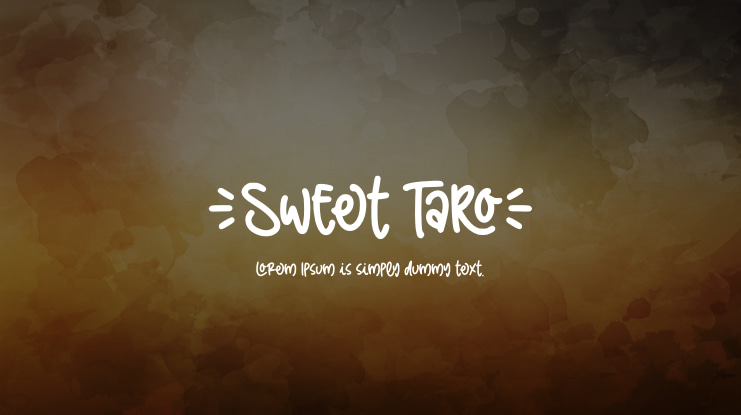 Sweet Taro Font